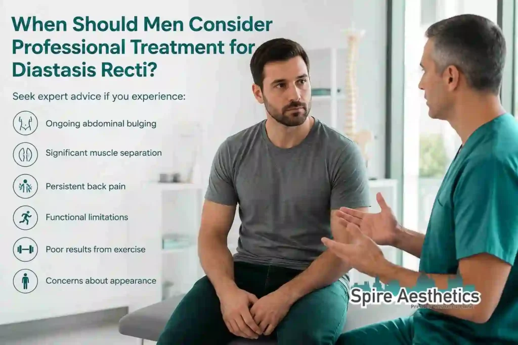 When Should Men Consider Professional Treatment for Diastasis Recti Tamworth?