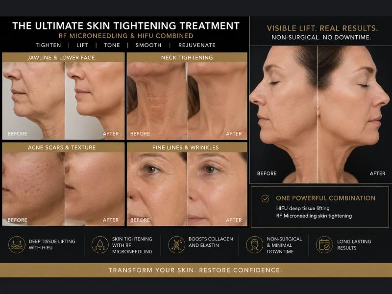 Results of combined treatment for the ultimate skin tightening treatment Tamworth