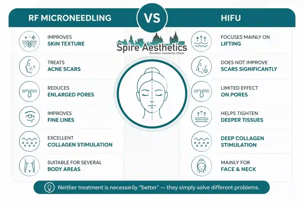 RF Microneedling vs HIFU: Which Treatment Gives Better Results Tamworth?